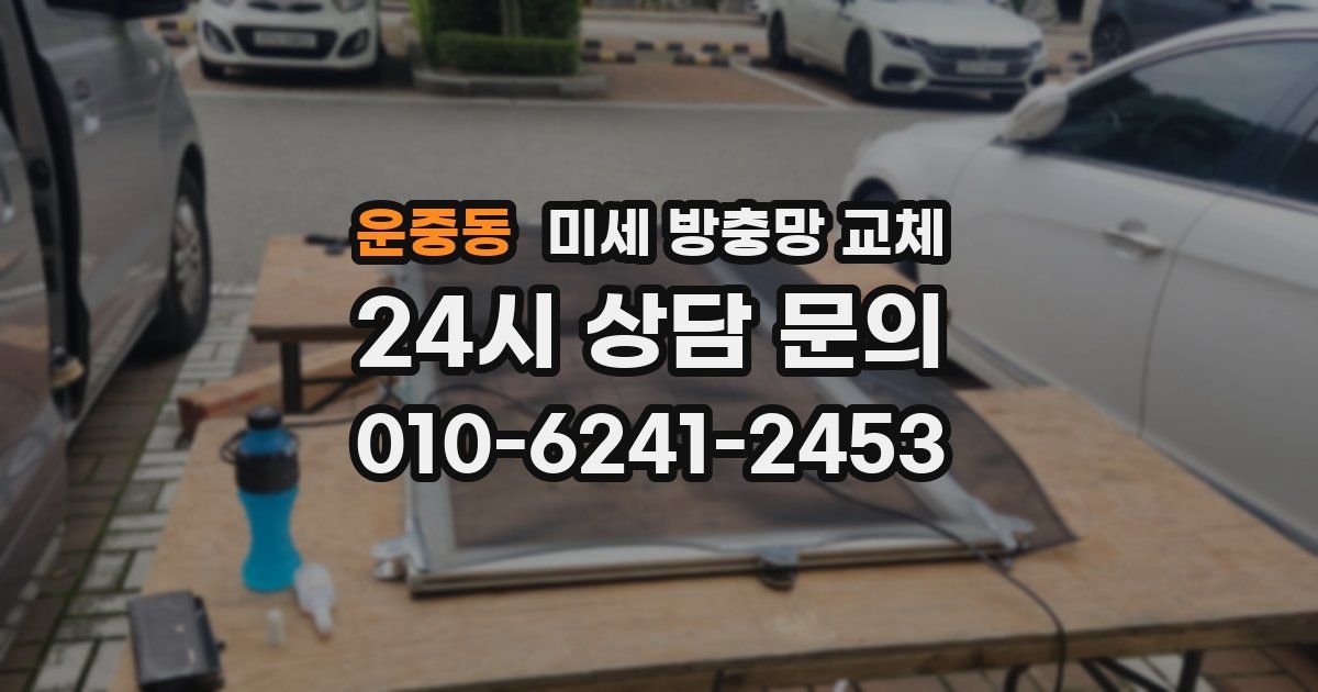 운중동 미세 방충망 교체