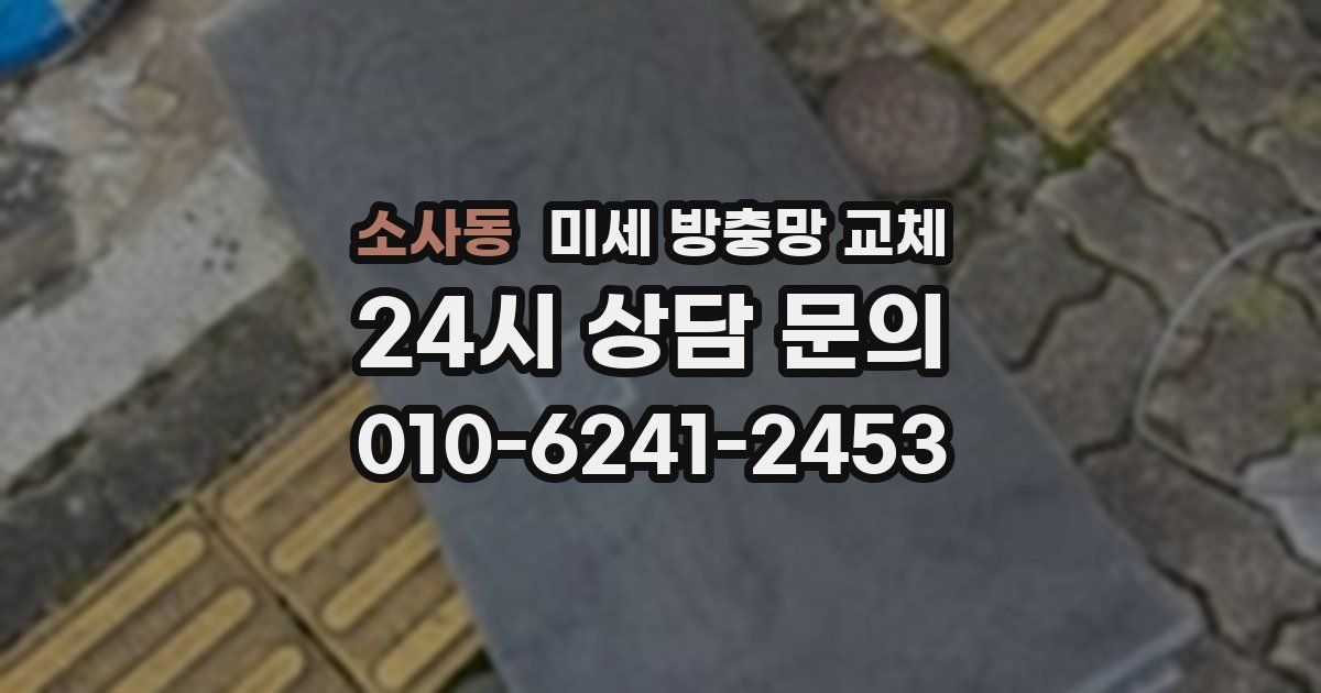 소사동 미세 방충망 교체