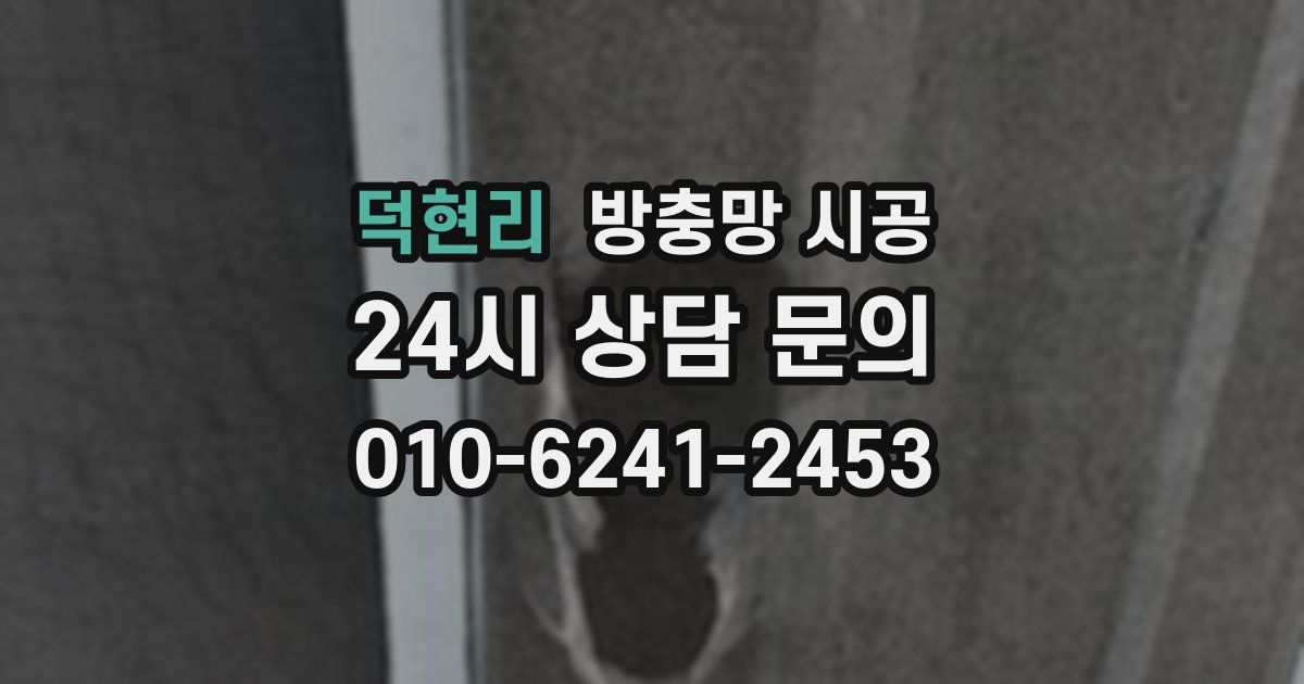 덕현리 방충망 시공
