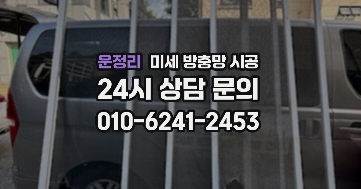 운정리 미세 방충망 시공