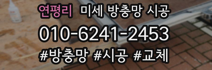 연평리 미세 방충망 시공