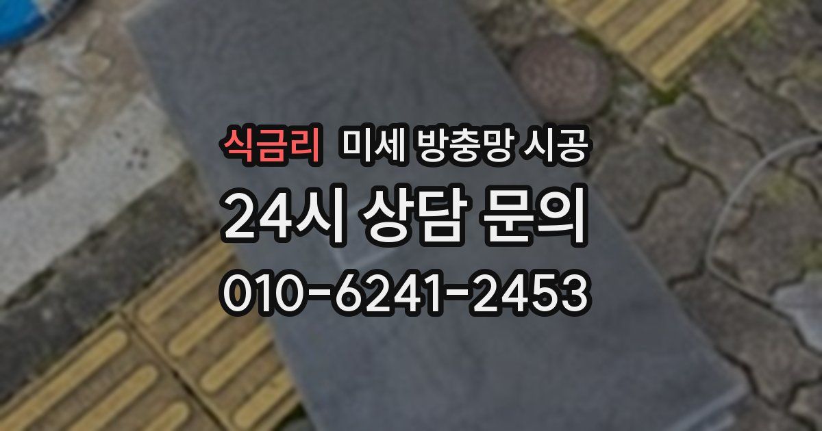 식금리 미세 방충망 시공