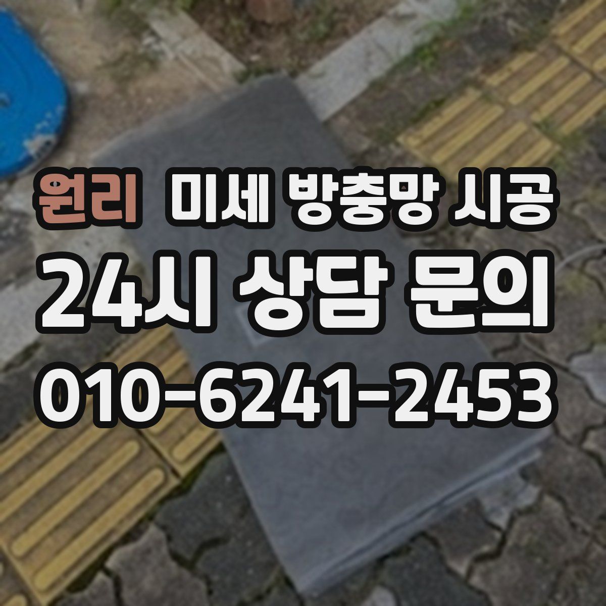 원리 미세 방충망 시공