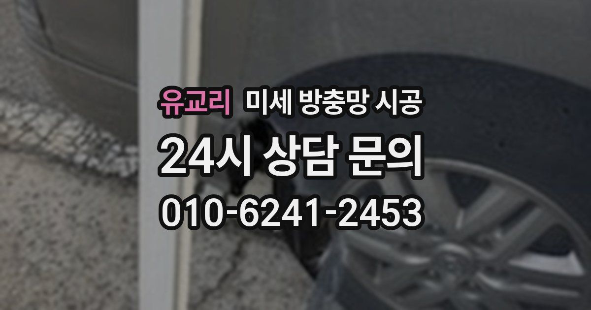 유교리 미세 방충망 시공
