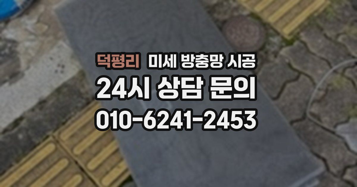 덕평리 미세 방충망 시공