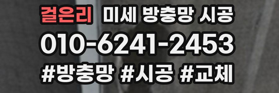 걸은리 미세 방충망 시공