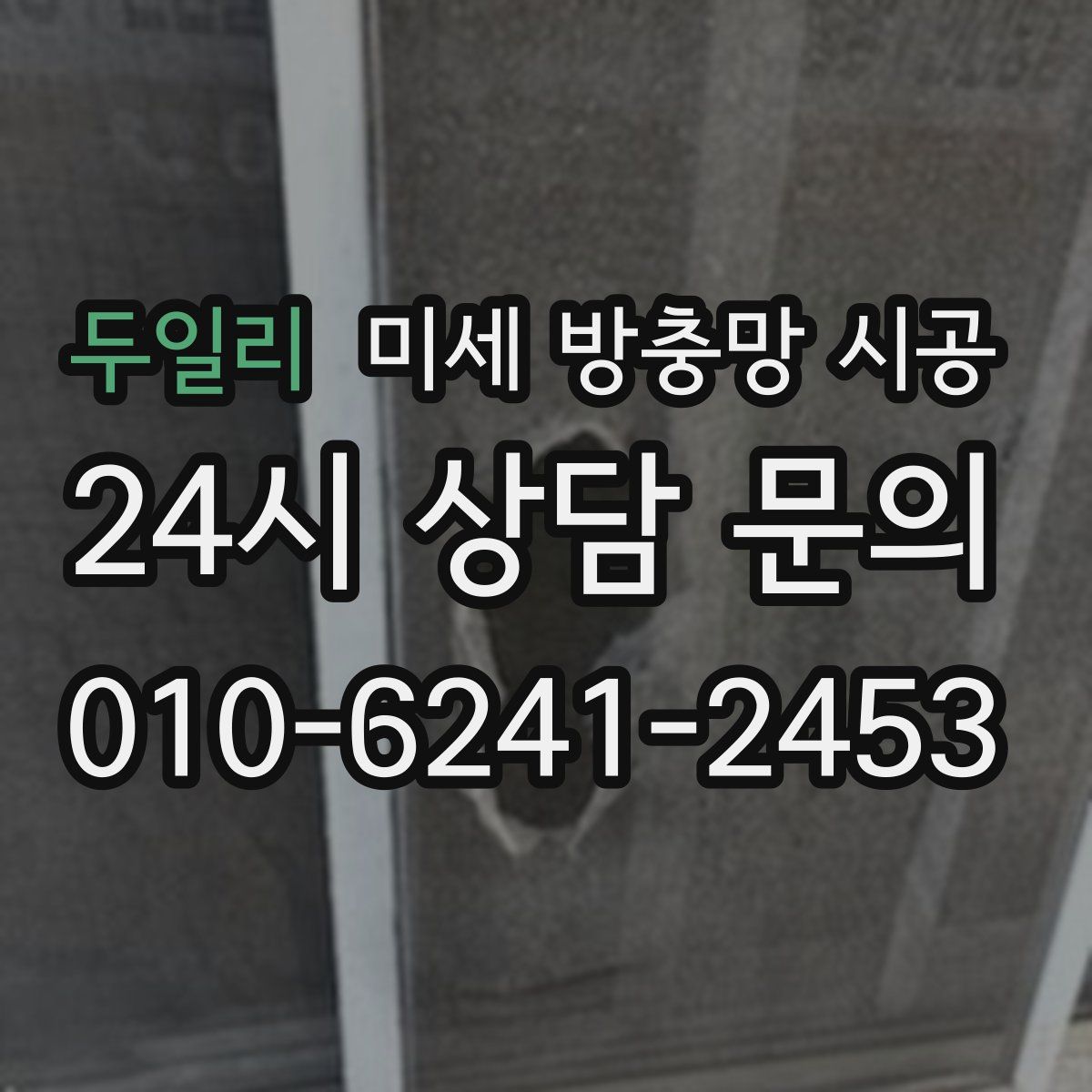 두일리 미세 방충망 시공