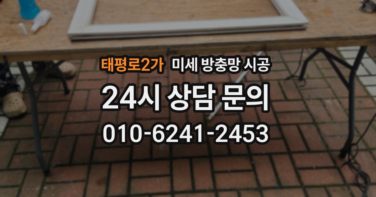 태평로2가 미세 방충망 시공