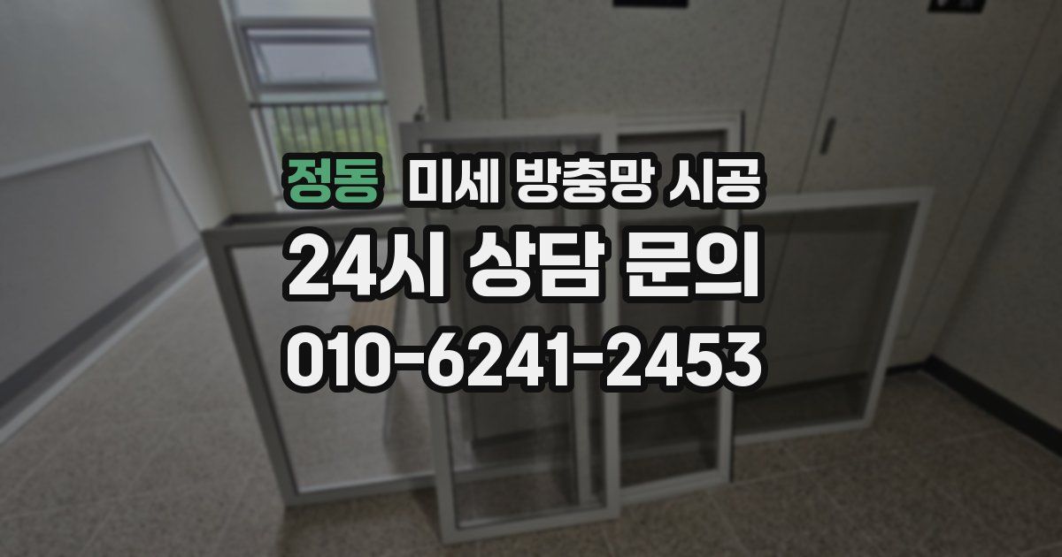 정동 미세 방충망 시공