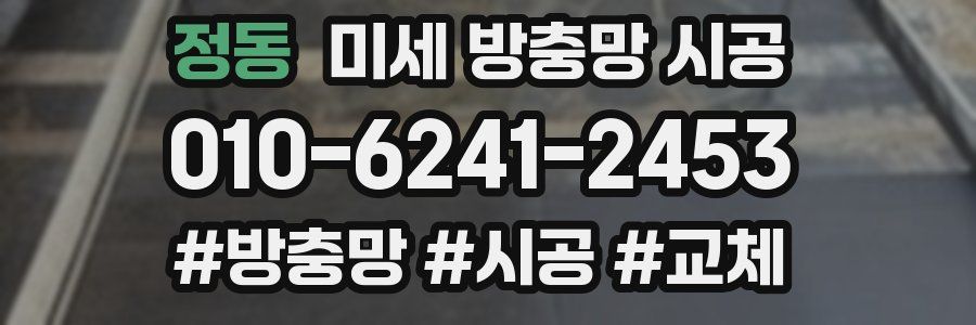 정동 미세 방충망 시공