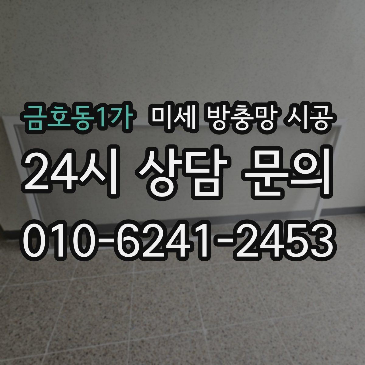 금호동1가 미세 방충망 시공 현관과 베란다에 각각 적용할 때 차이