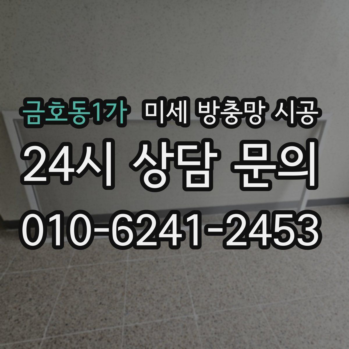 금호동1가 미세 방충망 시공