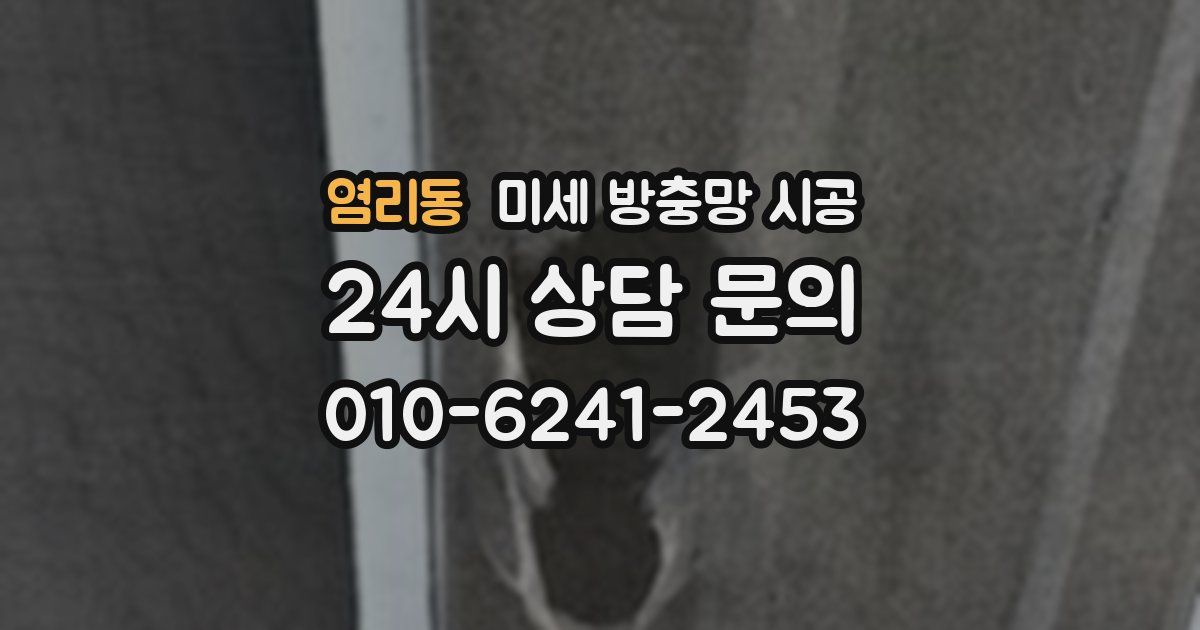 염리동 미세 방충망 시공