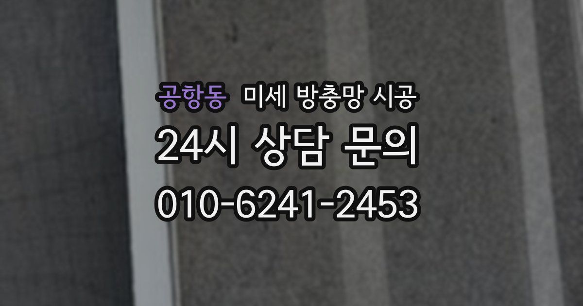 공항동 미세 방충망 시공