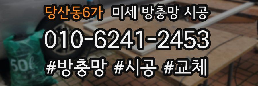 당산동6가 미세 방충망 시공