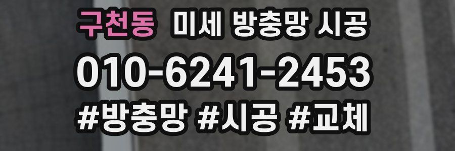 구천동 미세 방충망 시공