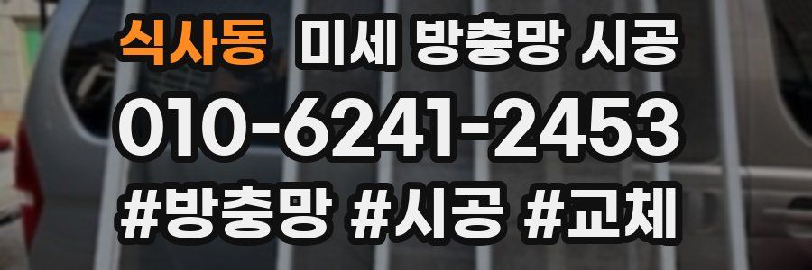 식사동 미세 방충망 시공