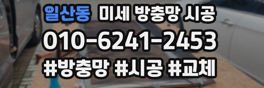 일산동 미세 방충망 시공