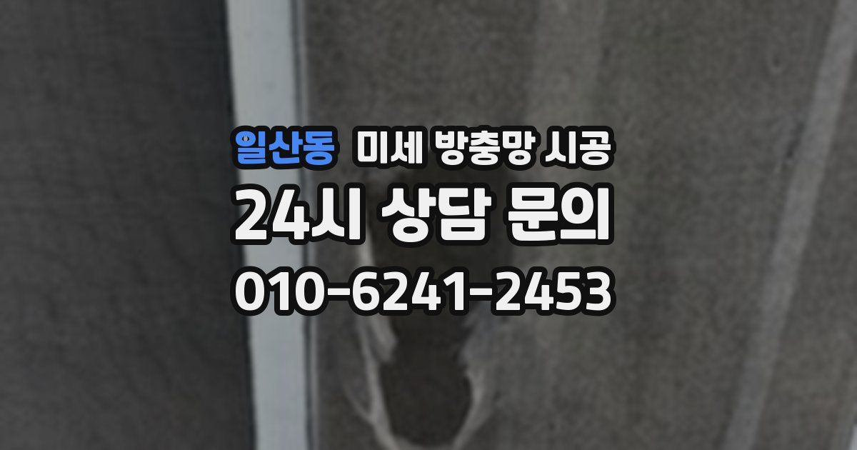 일산동 미세 방충망 시공