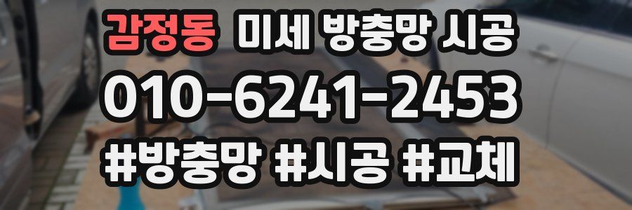 감정동 미세 방충망 시공