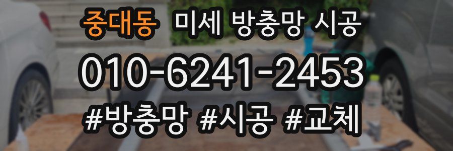 중대동 미세 방충망 시공