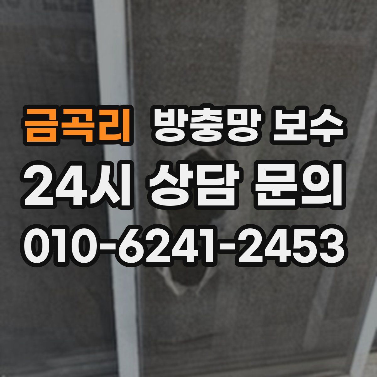 금곡리 방충망 보수