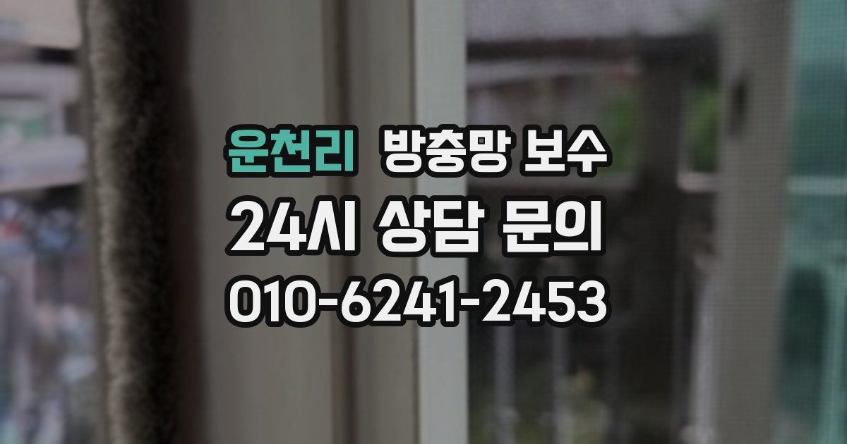 운천리 방충망 보수