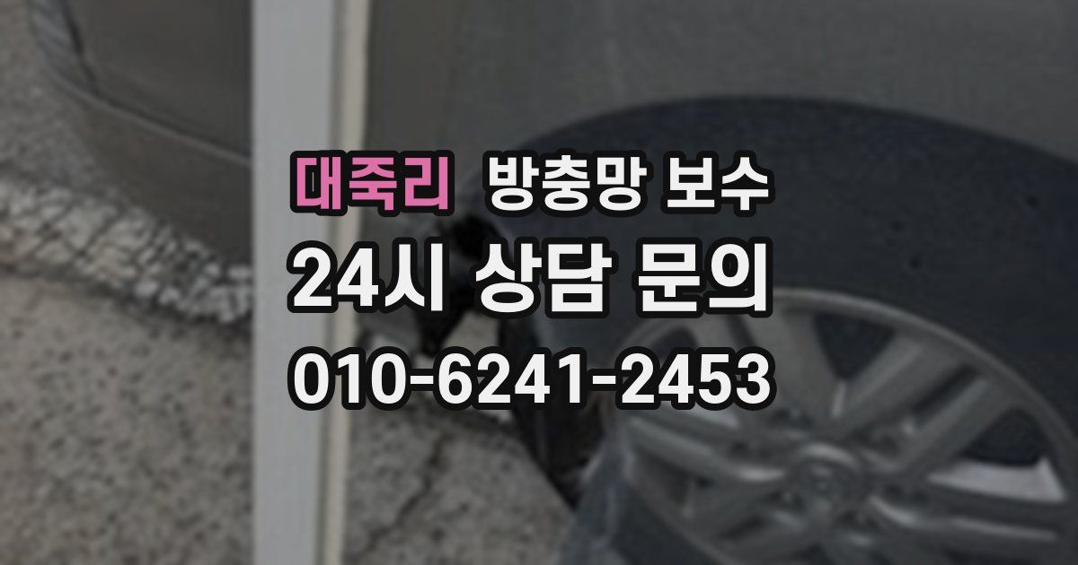 대죽리 방충망 보수