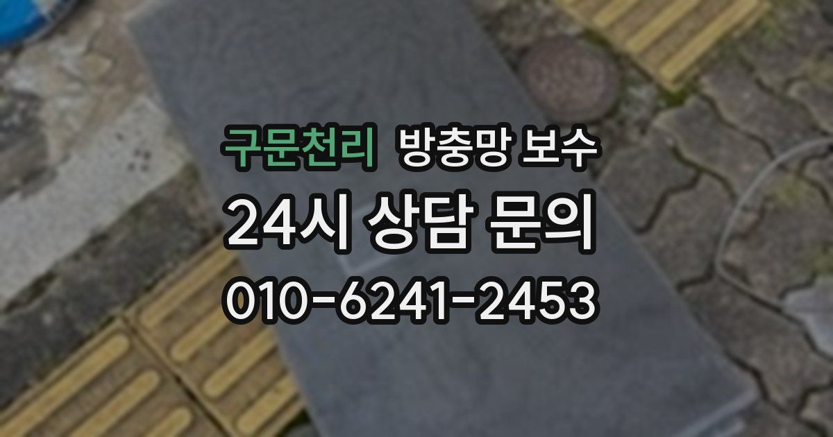 구문천리 방충망 보수