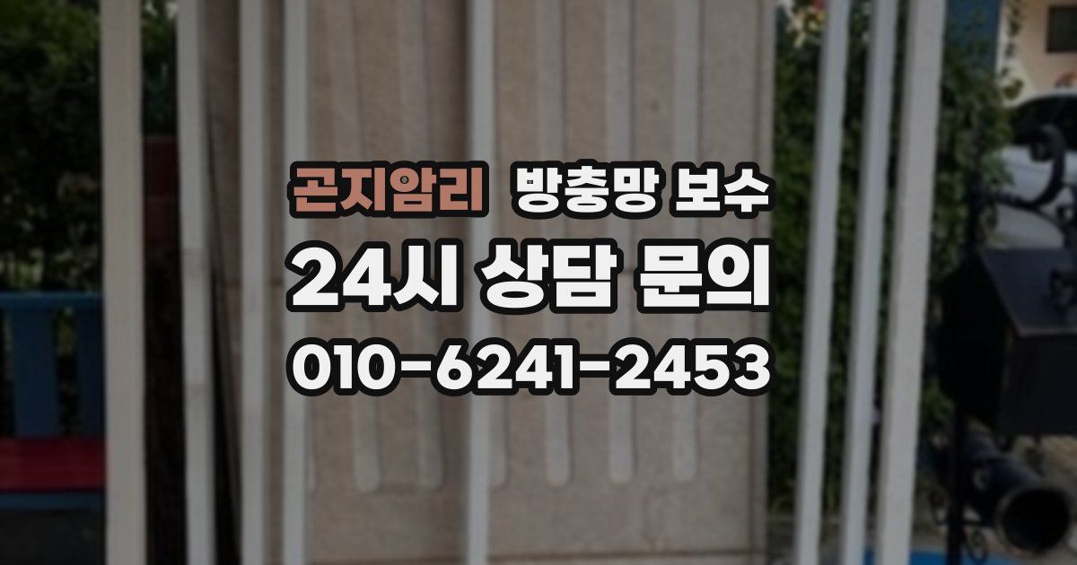곤지암리 방충망 보수