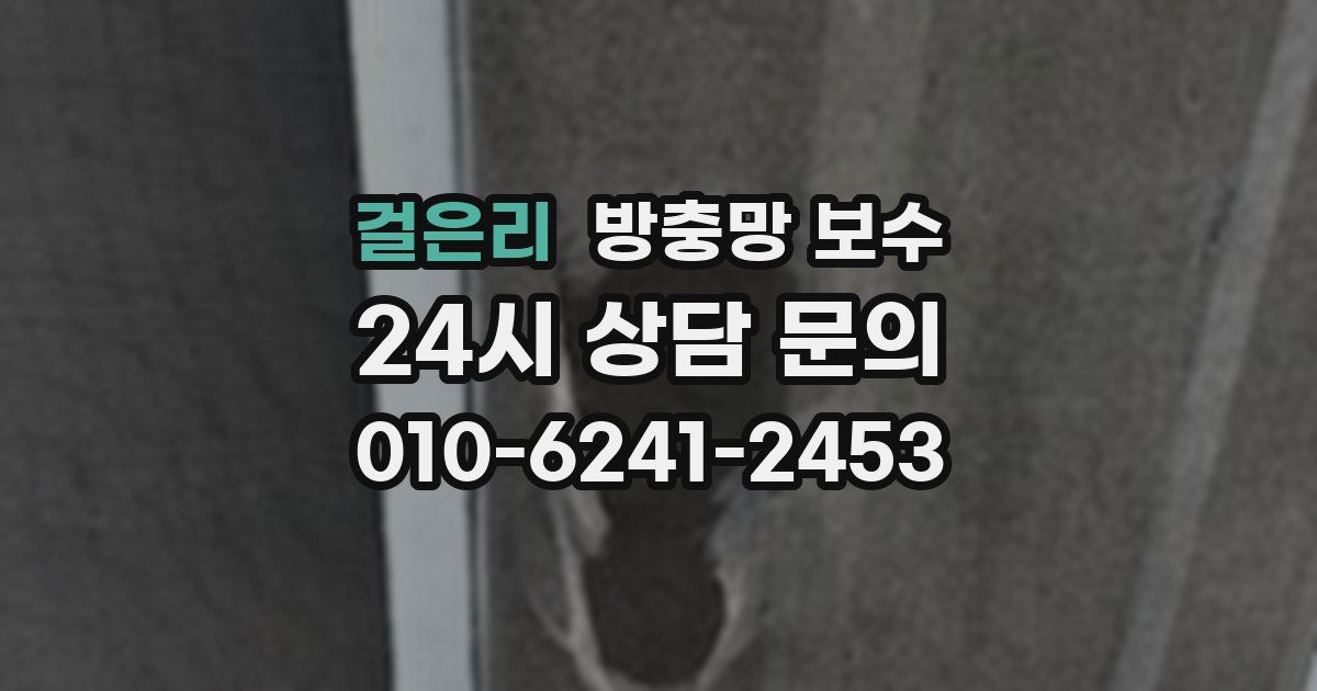 걸은리 방충망 보수