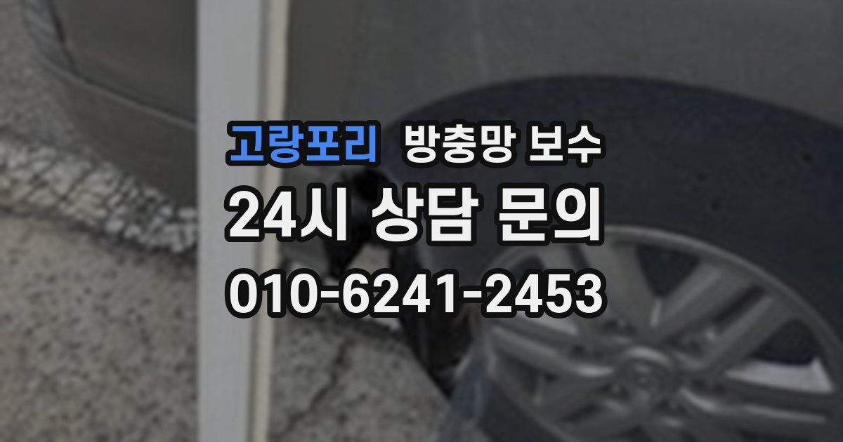 고랑포리 방충망 보수