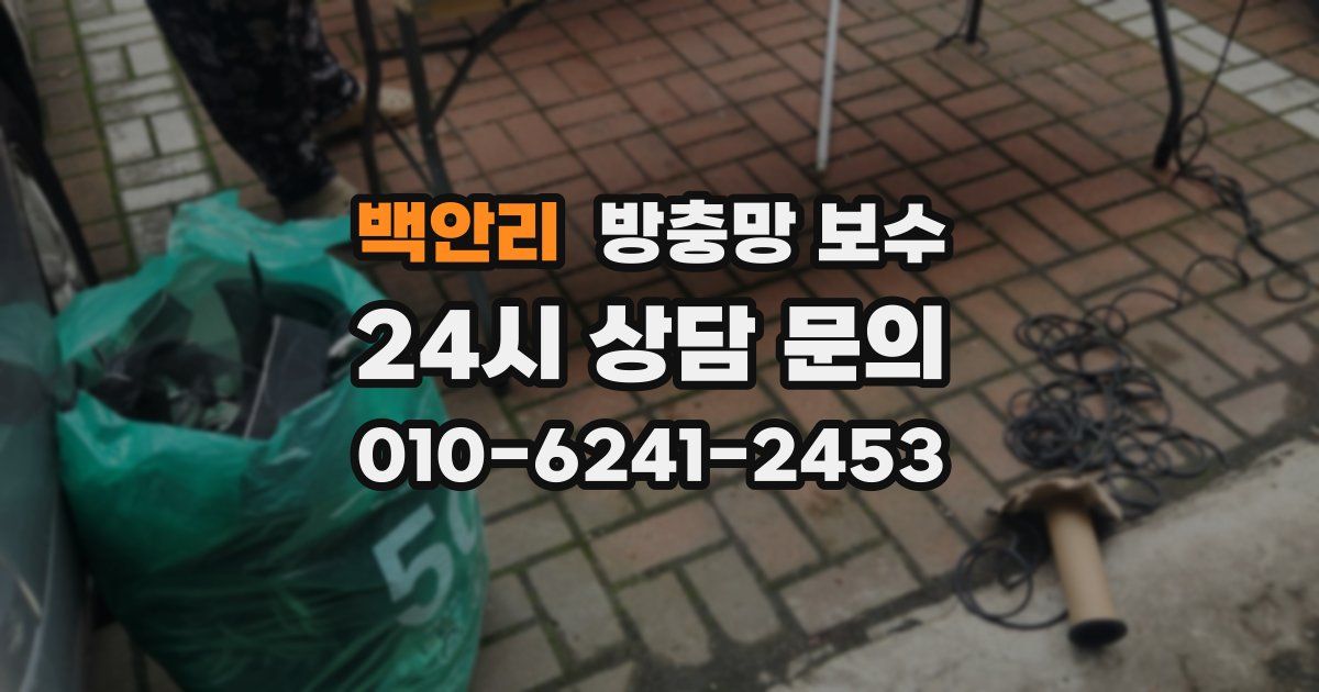 백안리 방충망 보수