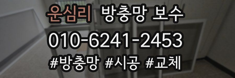 운심리 방충망 보수