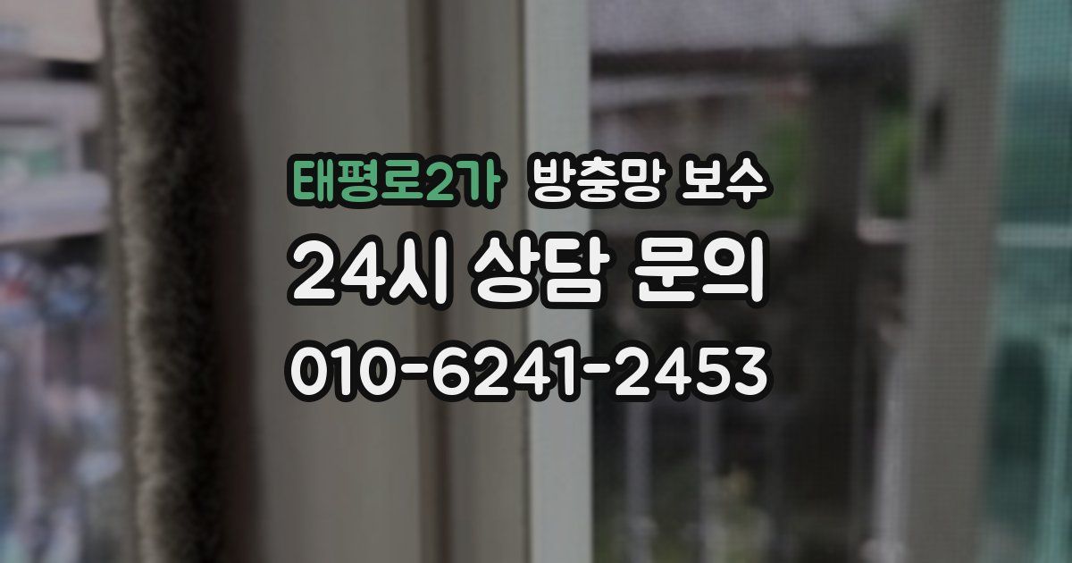 태평로2가 방충망 보수