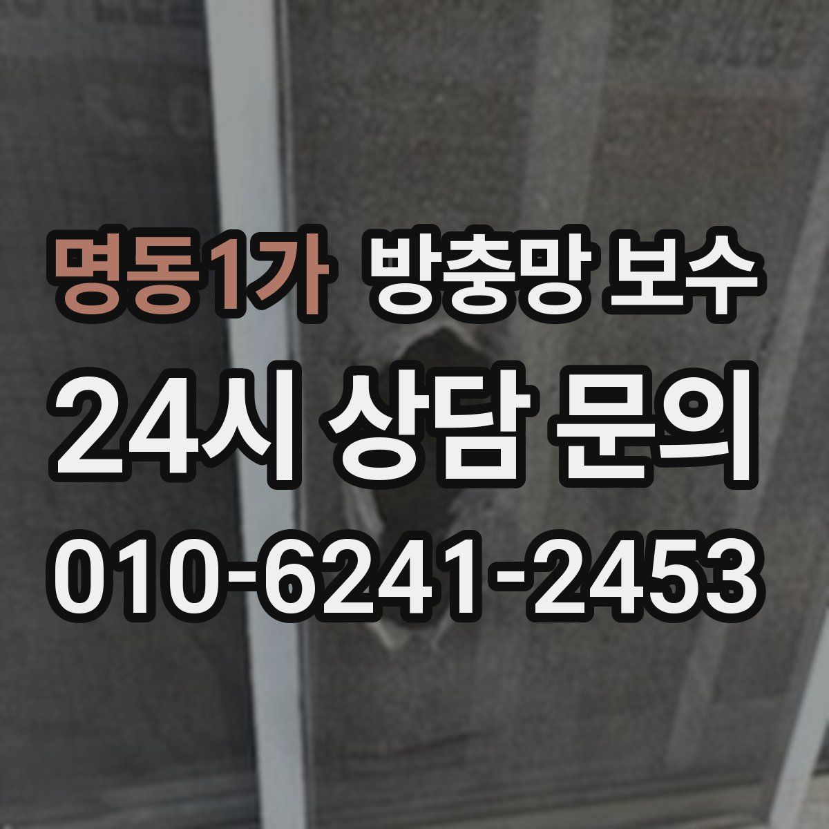 명동1가 방충망 보수