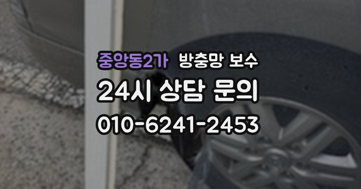 중앙동2가 방충망 보수