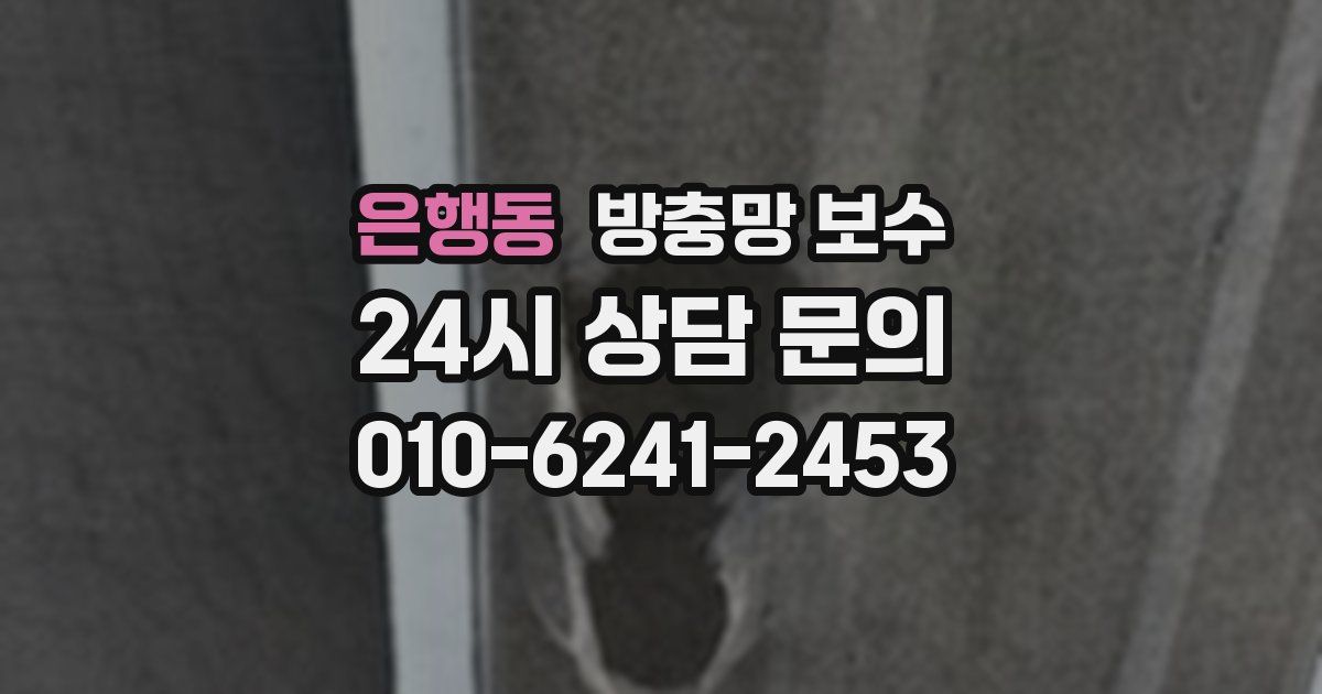 은행동 방충망 보수