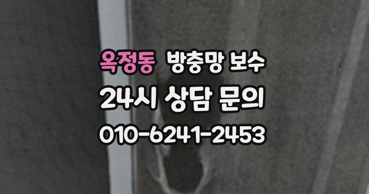 옥정동 방충망 보수