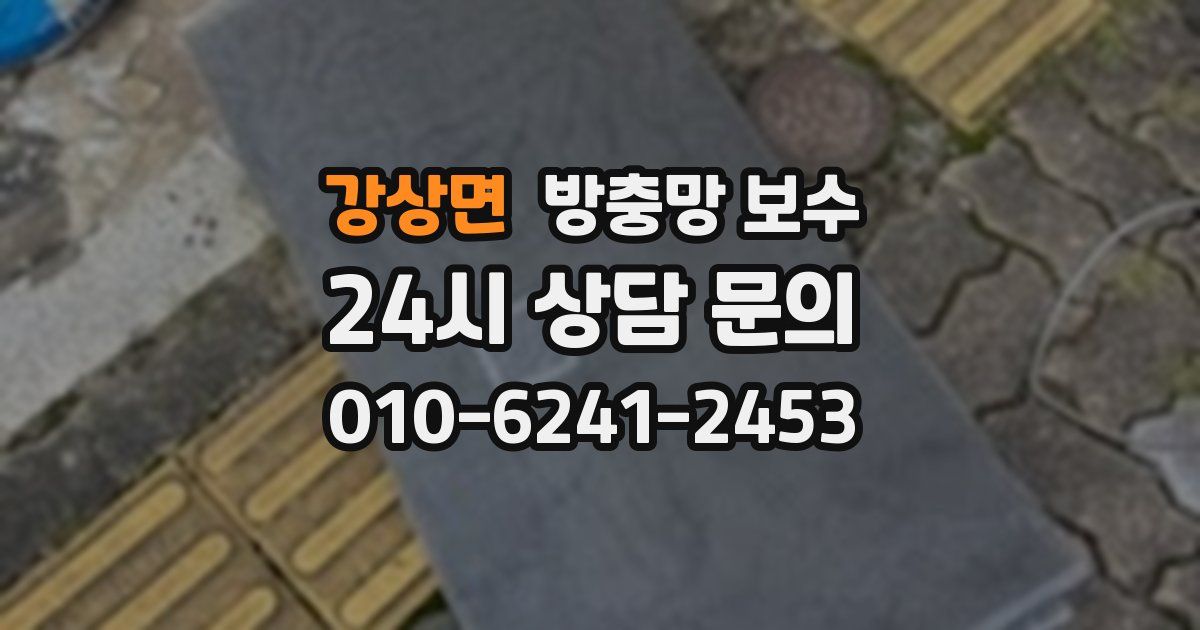 강상면 방충망 보수