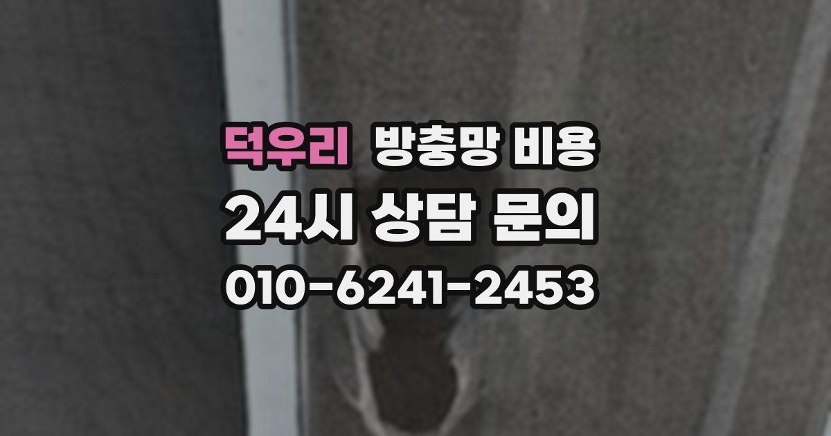 덕우리 방충망 비용