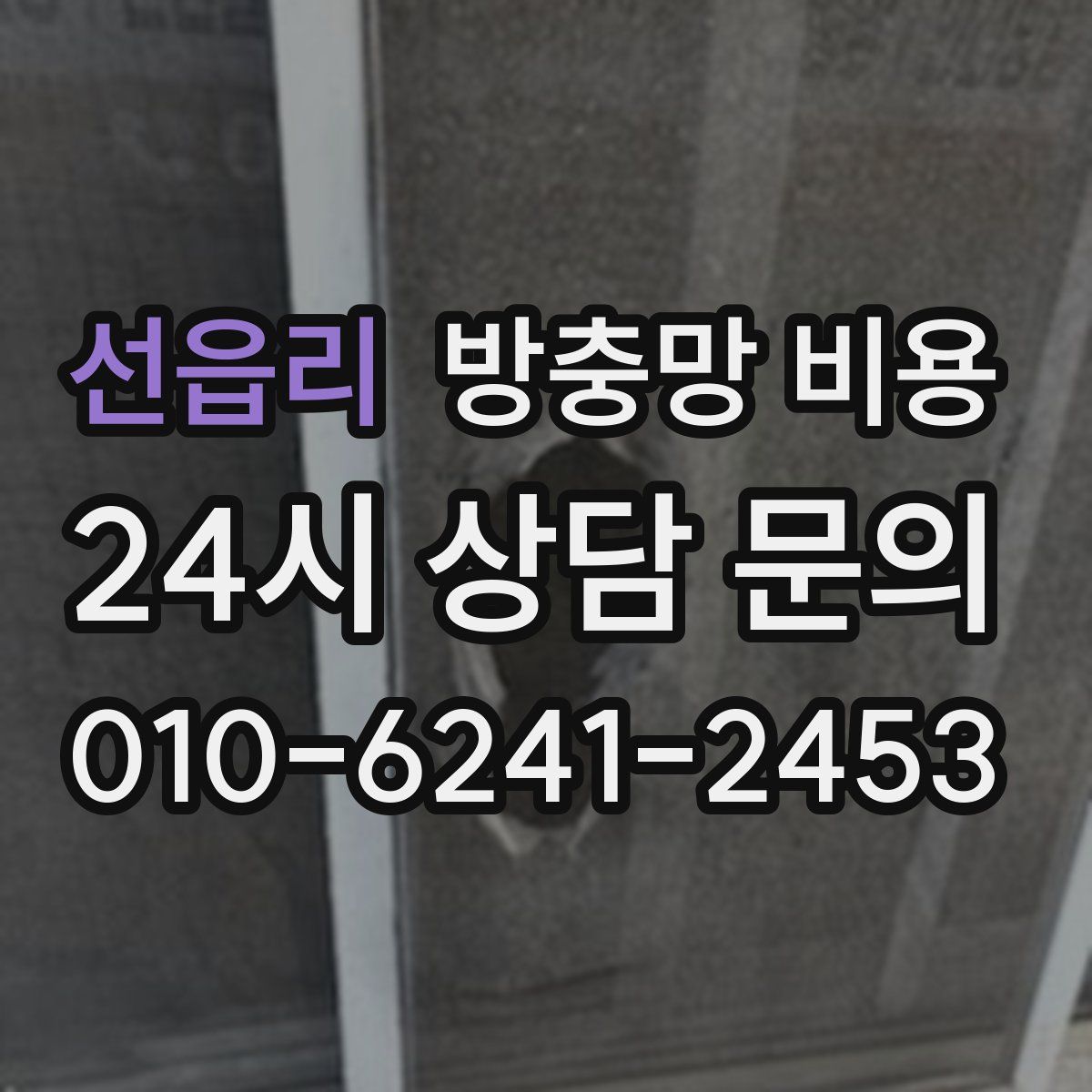 선읍리 방충망 비용