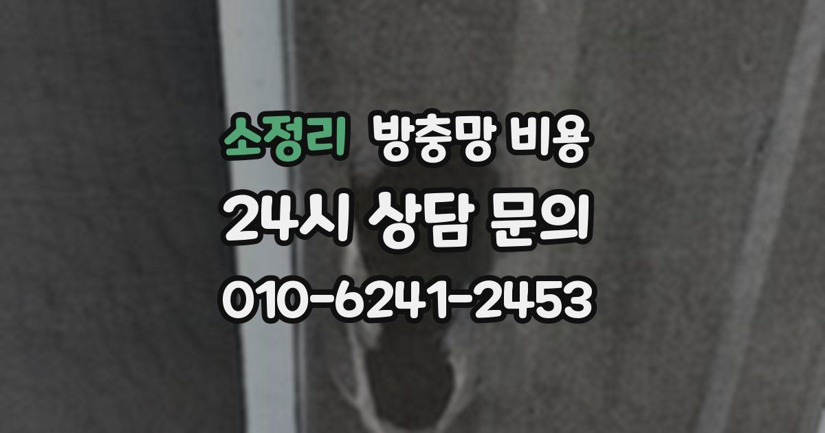소정리 방충망 비용