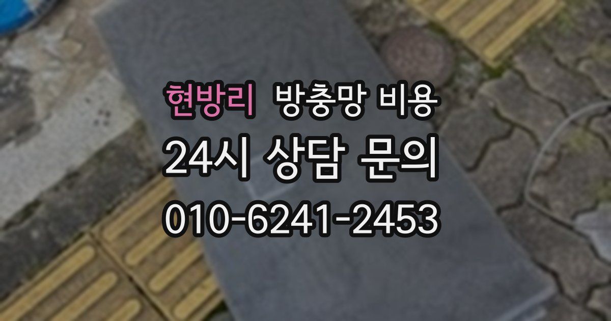 현방리 방충망 비용