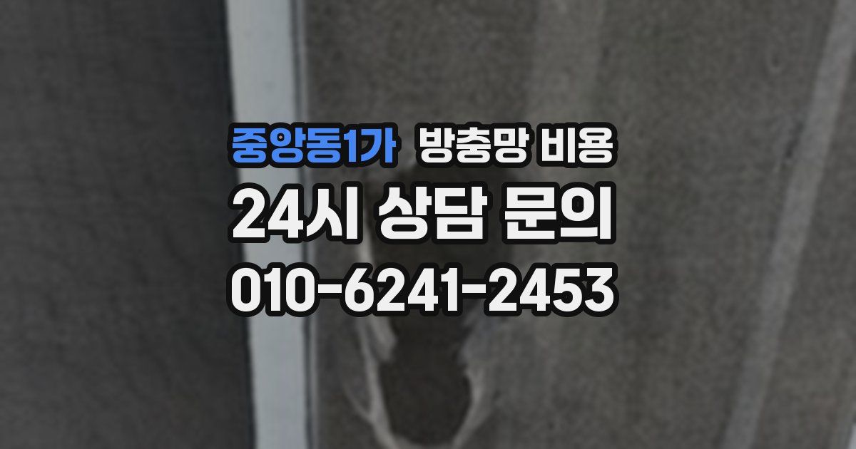 중앙동1가 방충망 비용
