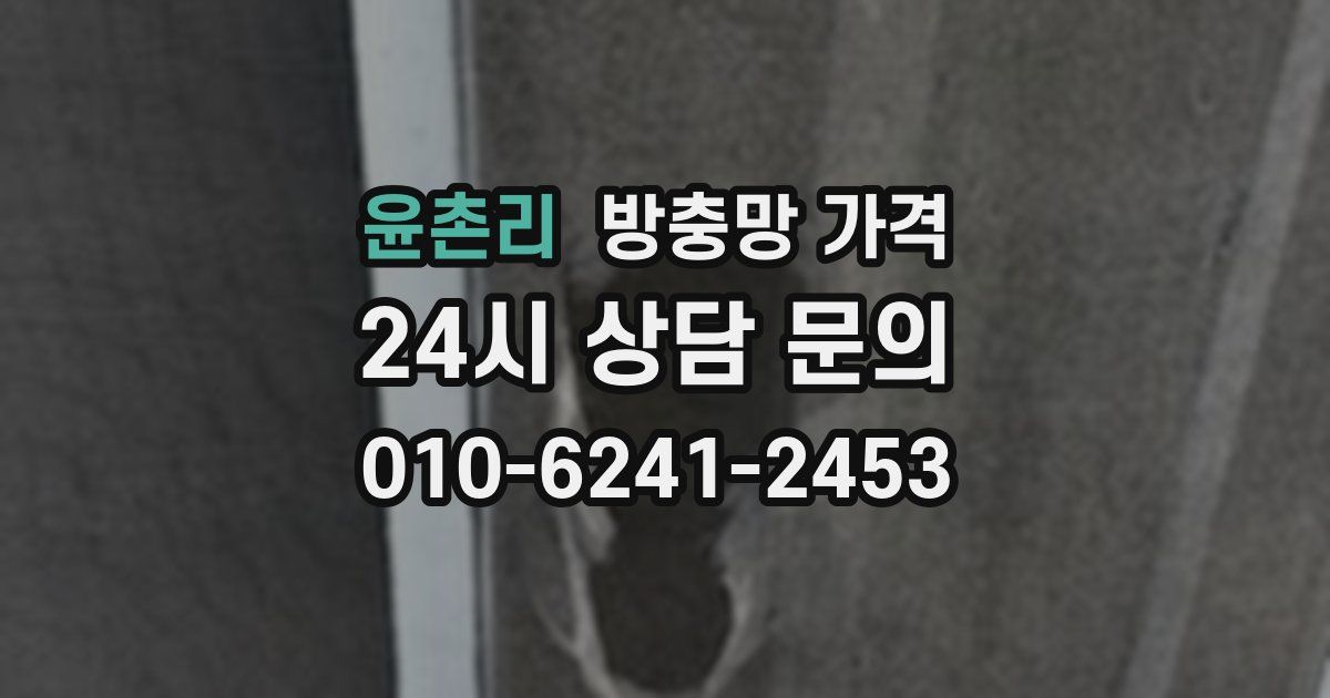 윤촌리 방충망 가격