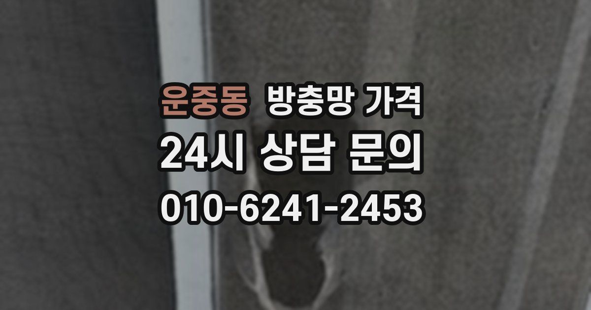 운중동 방충망 가격