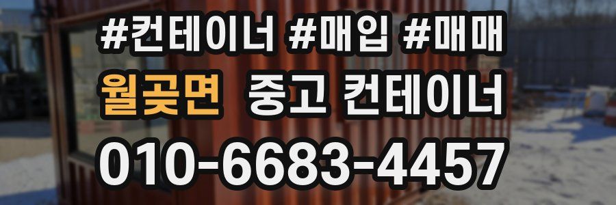 월곶면 중고 컨테이너