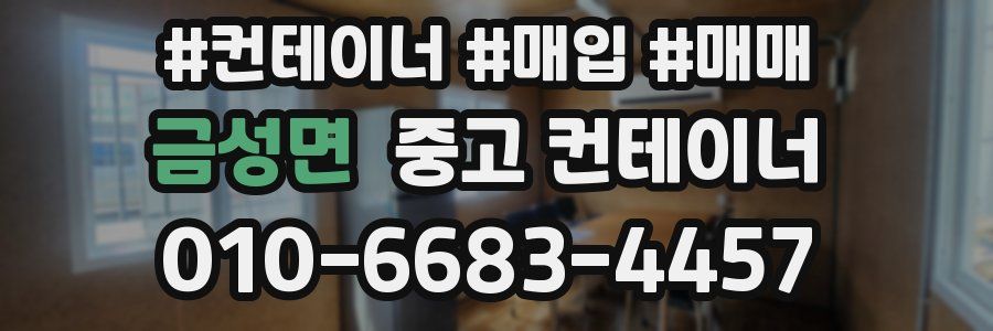 금성면 중고 컨테이너