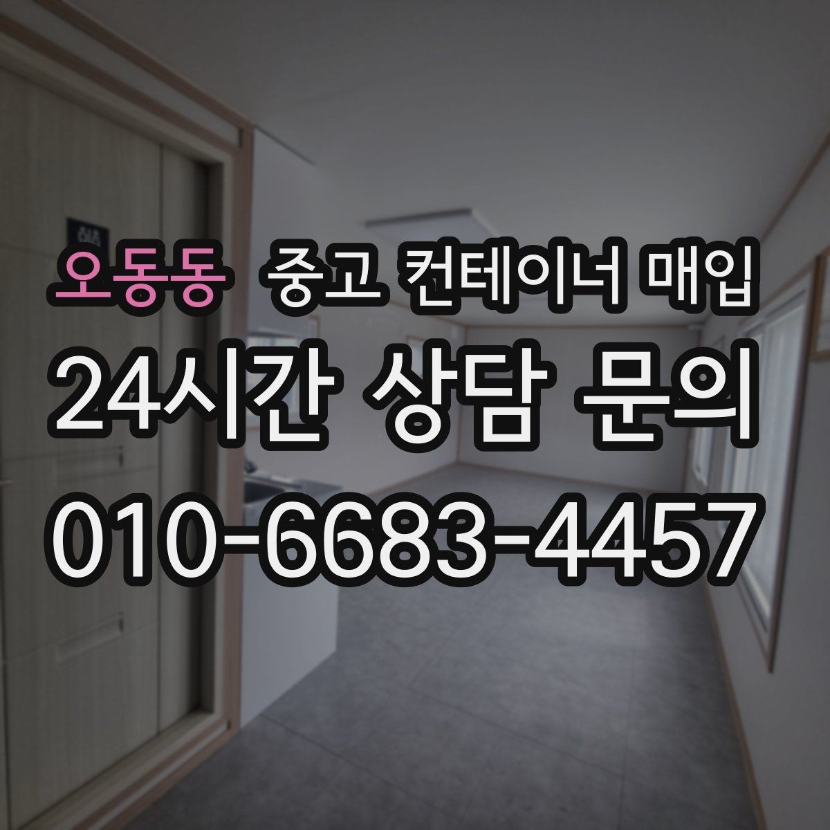 오동동 중고 컨테이너 매입 작업용 재사용을 위한 상태 점검